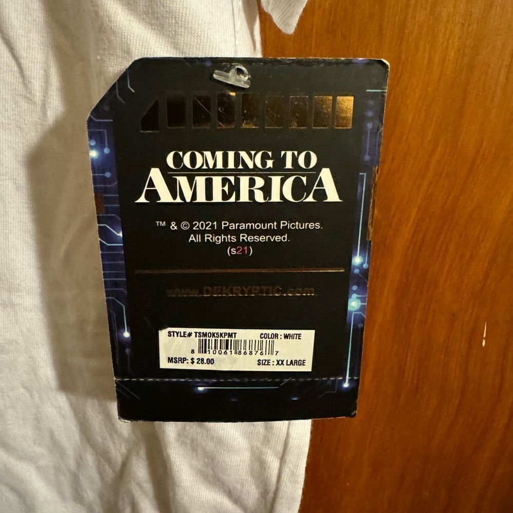 Coming To‎ America Shirt Mens XXL Black Short Sleeve Crew Neck New - Picture 2 of 4